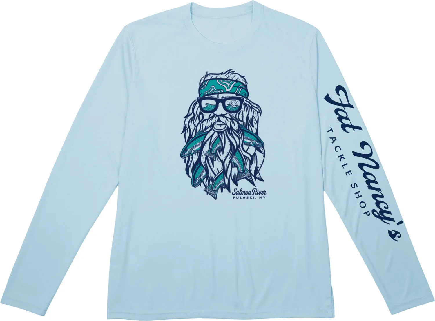 Fat Nancy's Fish Beard Long-Sleeved Tech Shirt