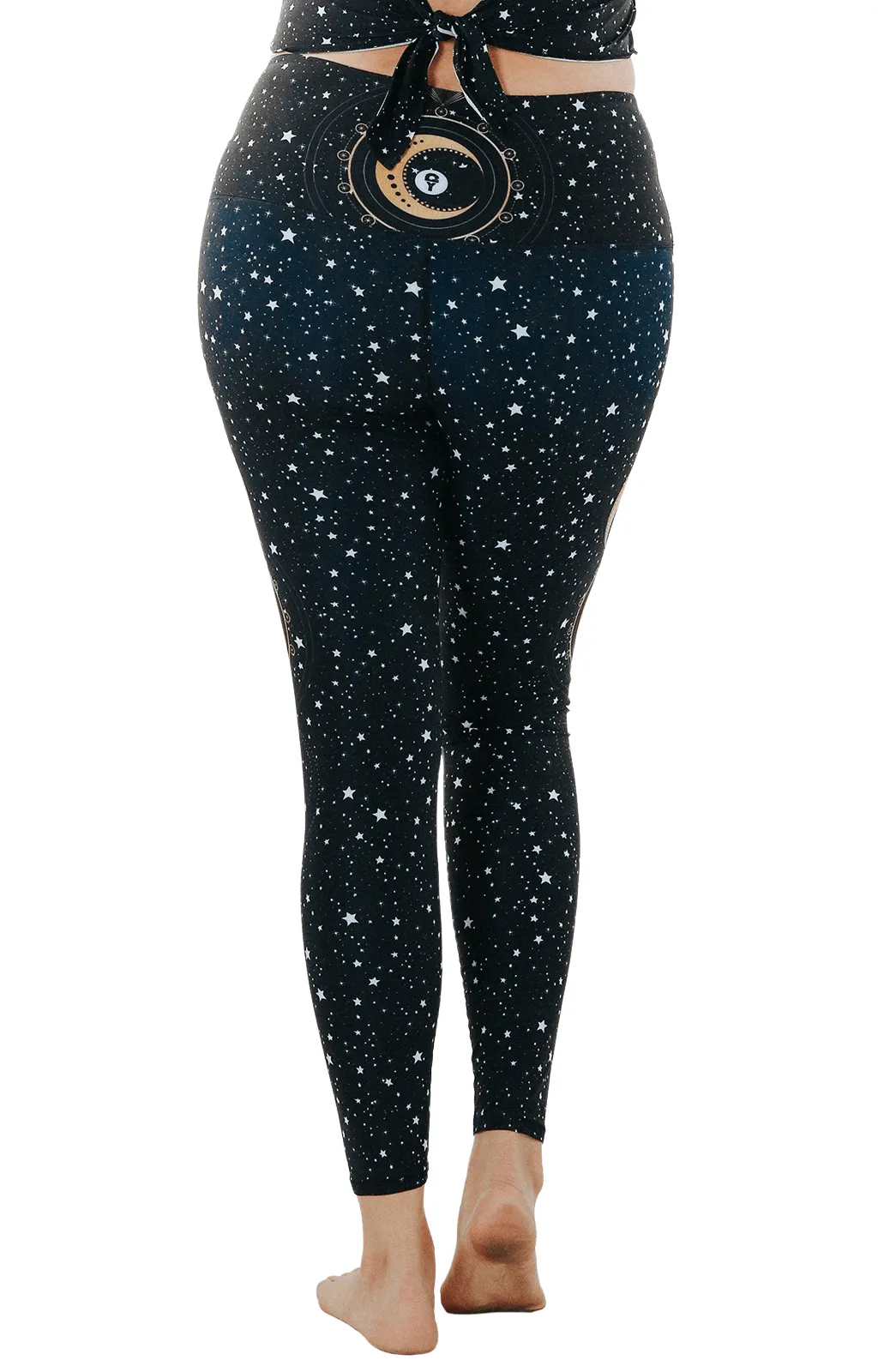 Fortune Teller Printed Yoga Leggings by Yoga Democracy