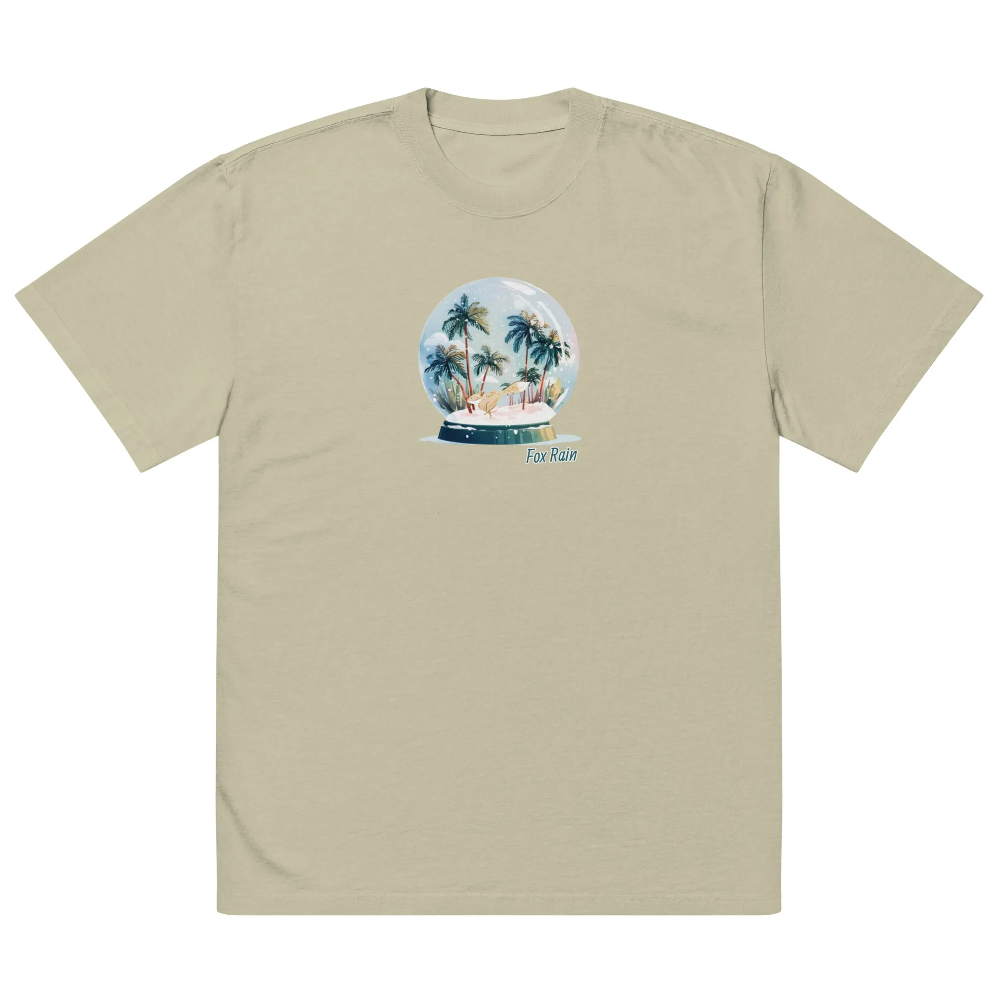 Fox Snow Globe Oversized t-shirt