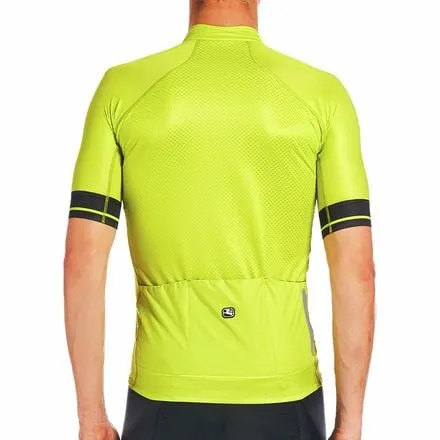 FR-C Pro Men's Giordana Short Sleeve Jersey, Lime Punch/Black