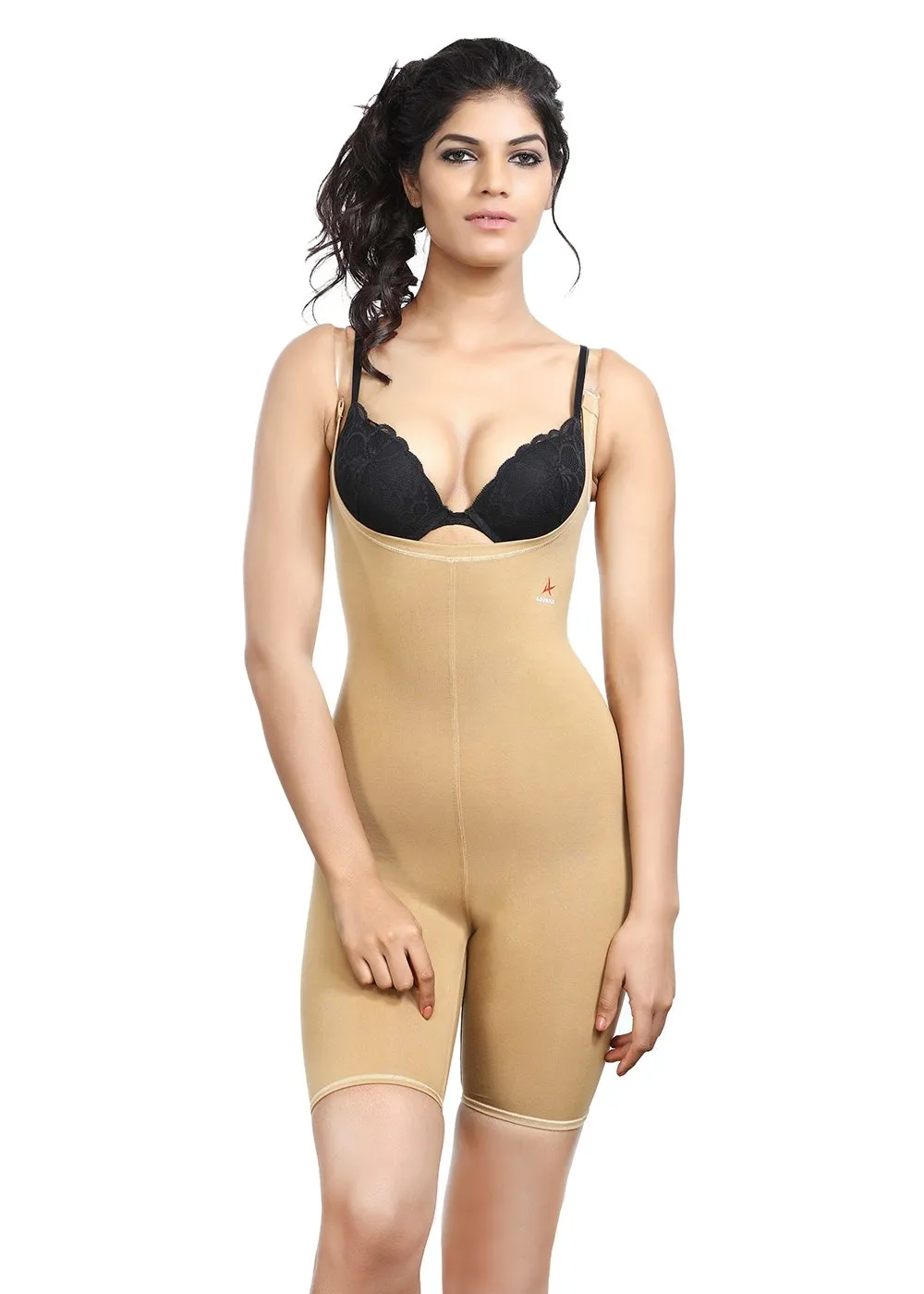 Full body shaper for women with transparent Straps