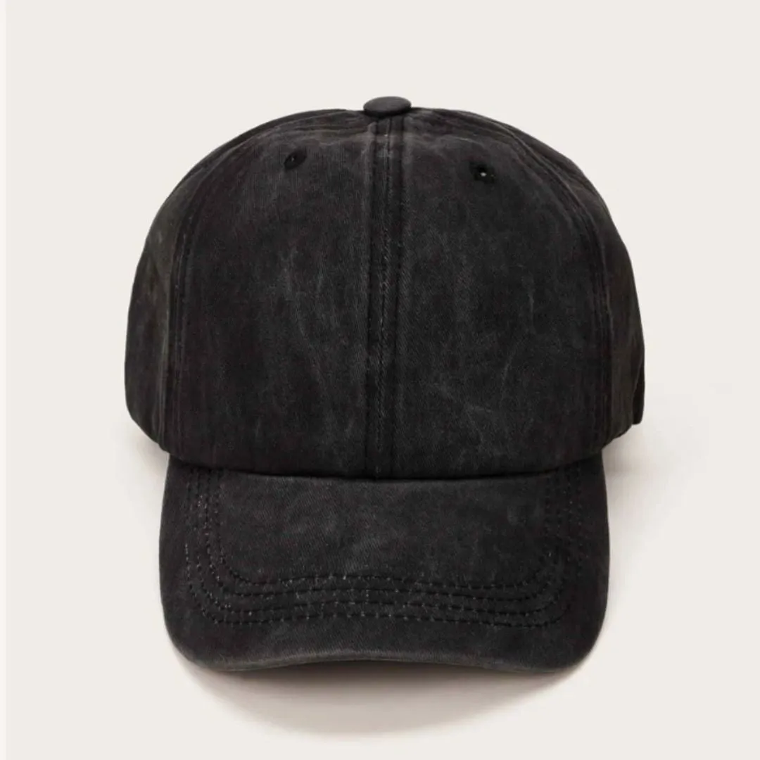 Grace Ponytail Cap (Black)