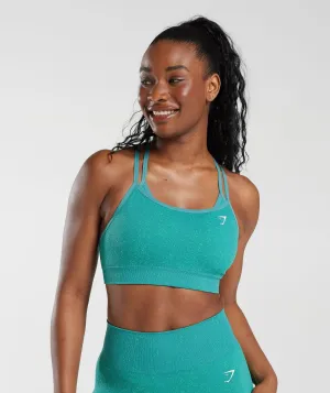 Gymshark Adapt Fleck Seamless Sports Bra - Jewel Green