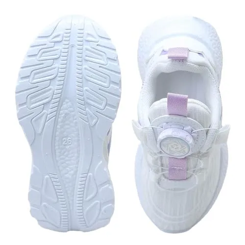 Hopscotch Girls PU Text Print Athletic Shoes in Purple Color, UK: 10 (TZD-4582709)