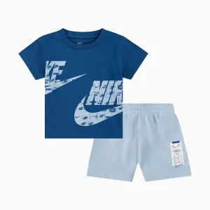 Kid's Sportswear Club Graphic T-Shirt And Shorts Set Outfit