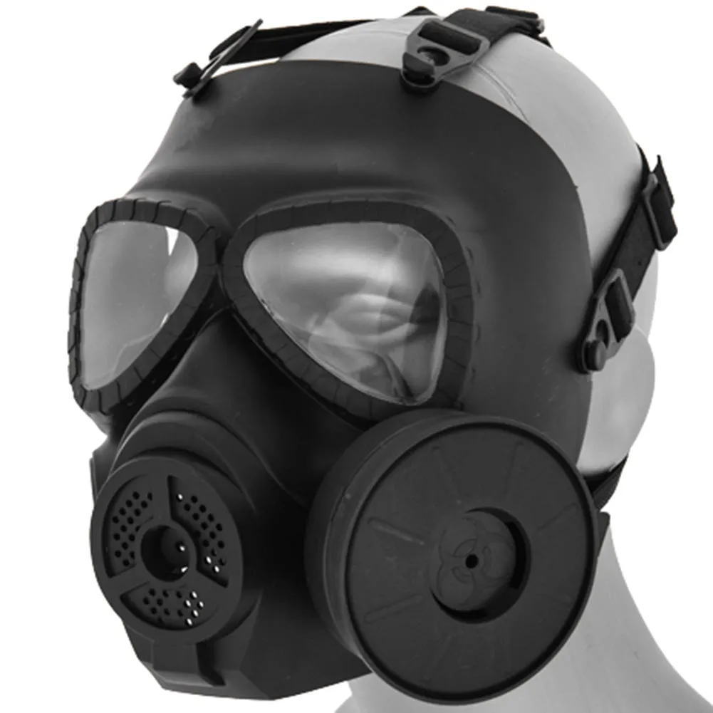 Lancer Tactical Anti-Fog Military Style Airsoft Gas Mask w/ Fan