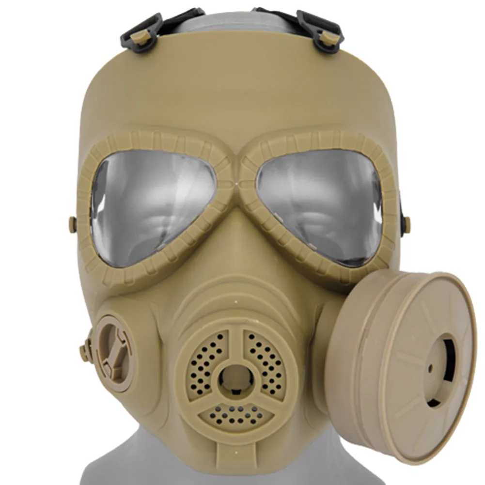 Lancer Tactical Anti-Fog Military Style Airsoft Gas Mask w/ Fan