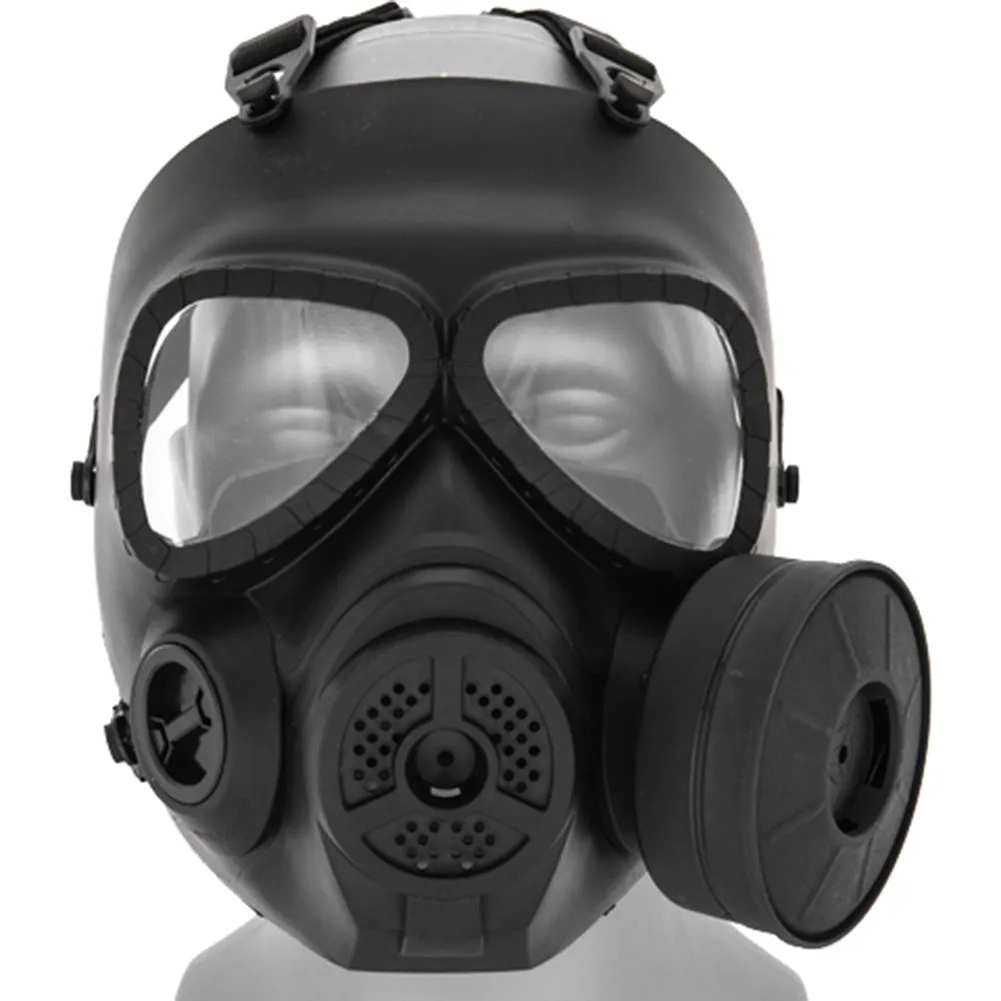 Lancer Tactical Anti-Fog Military Style Airsoft Gas Mask w/ Fan