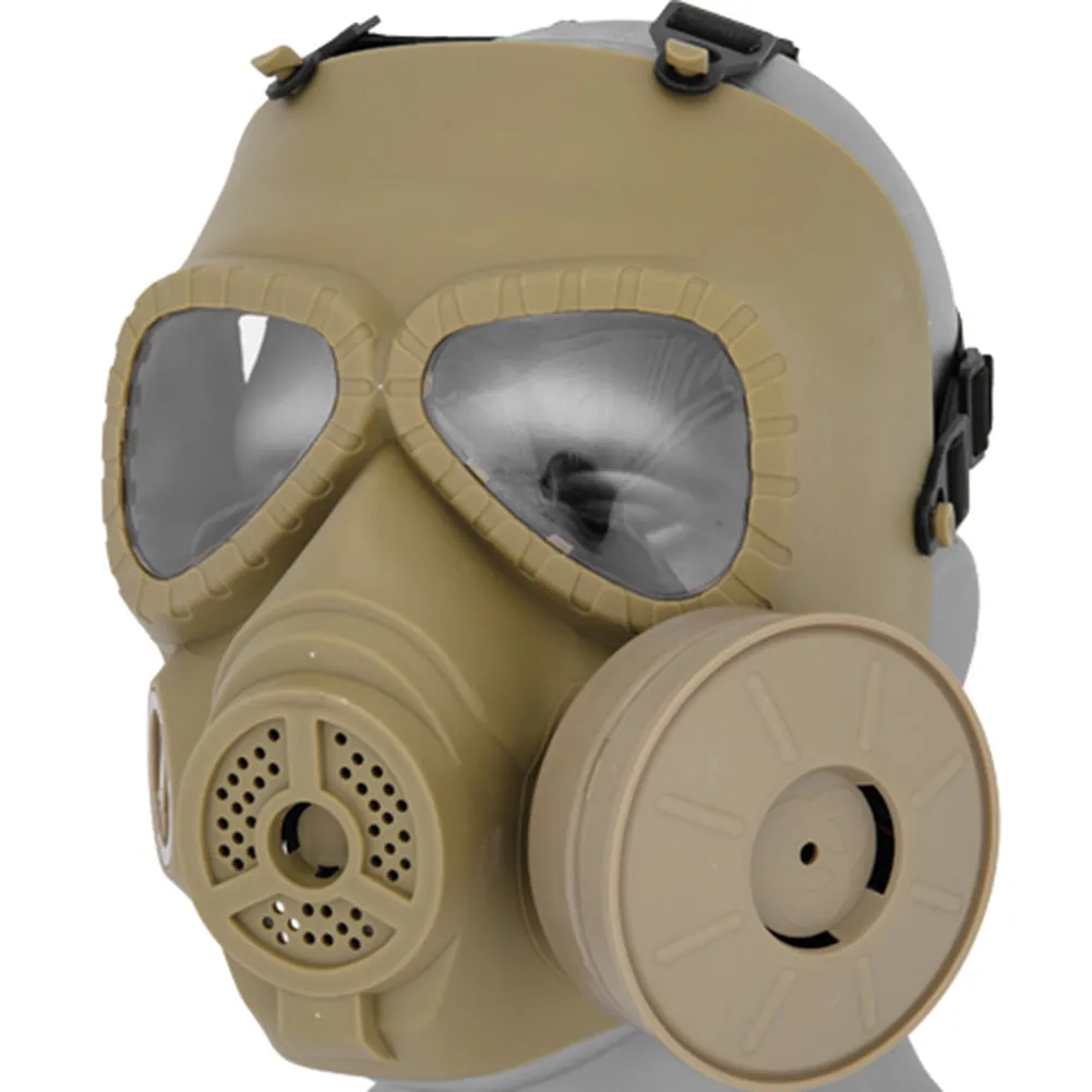 Lancer Tactical Anti-Fog Military Style Airsoft Gas Mask w/ Fan