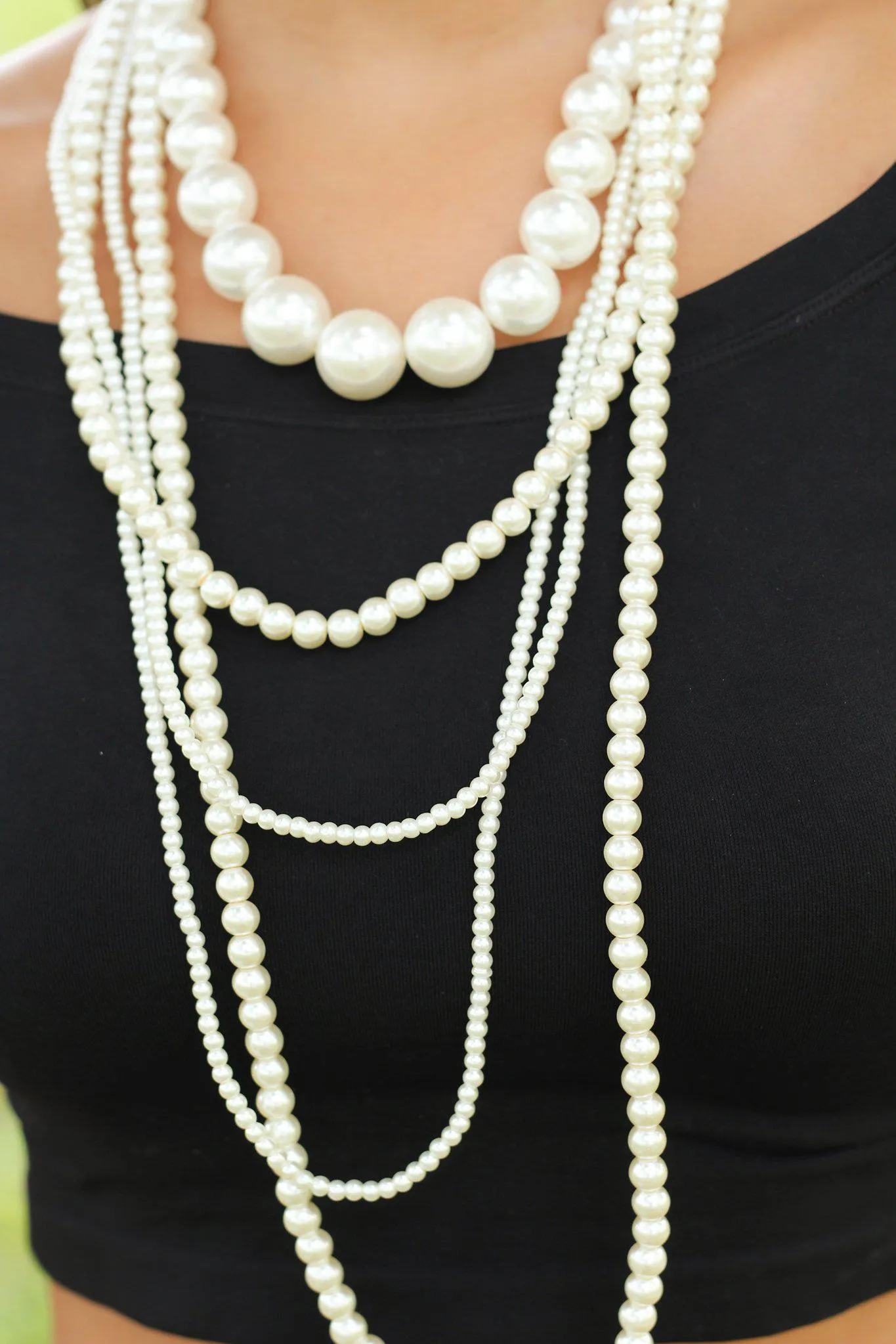 Layered Pearl Necklace