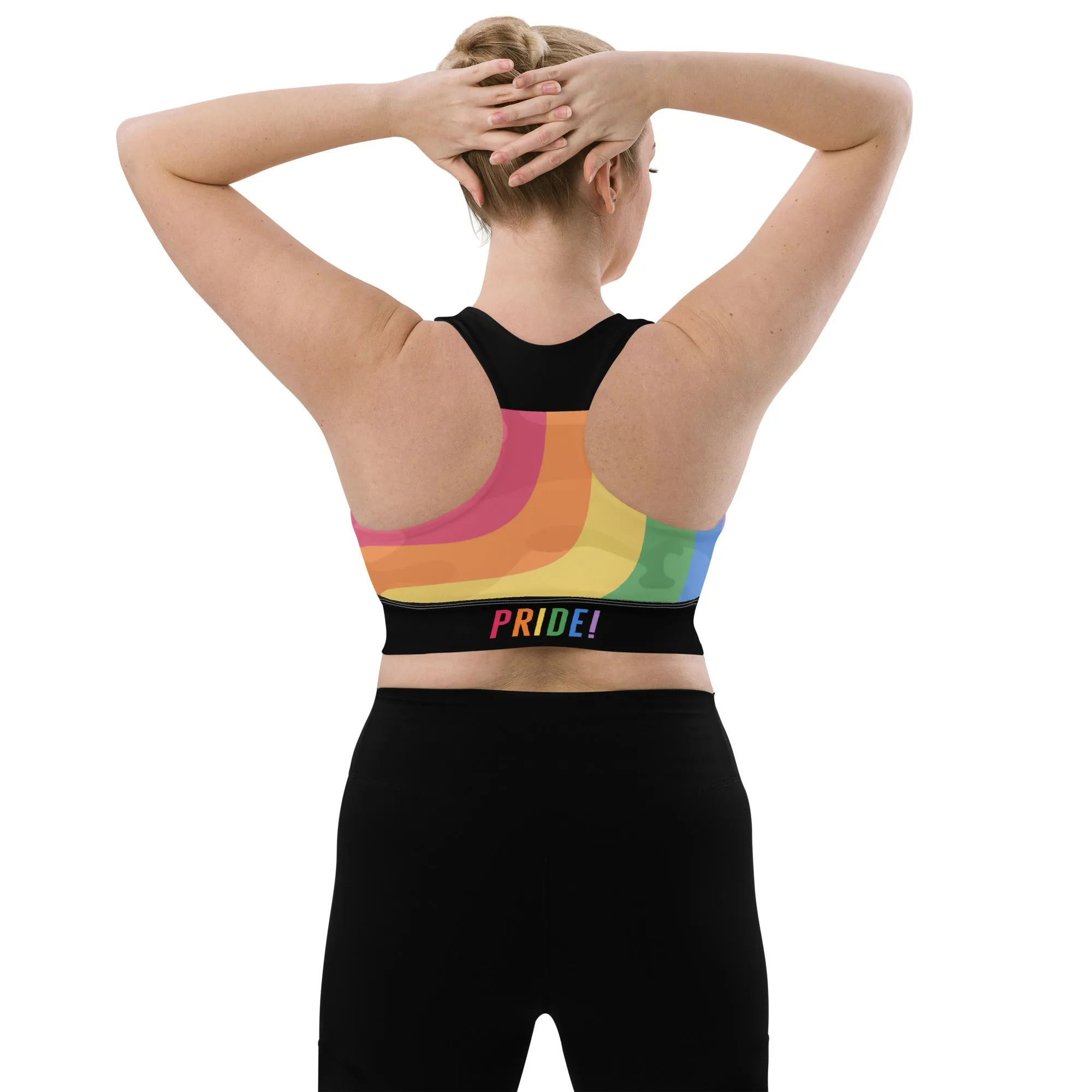 LGBT Pride Rainbow Camo Sports Bra