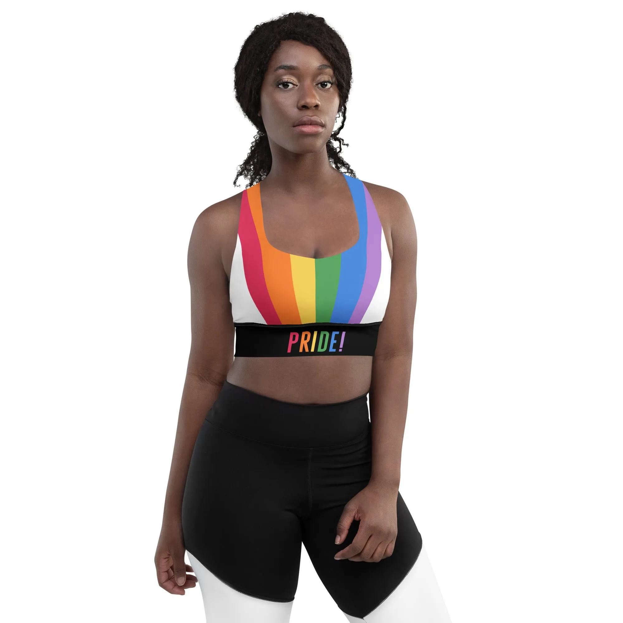 LGBT Pride Rainbow Flag Sports Bra