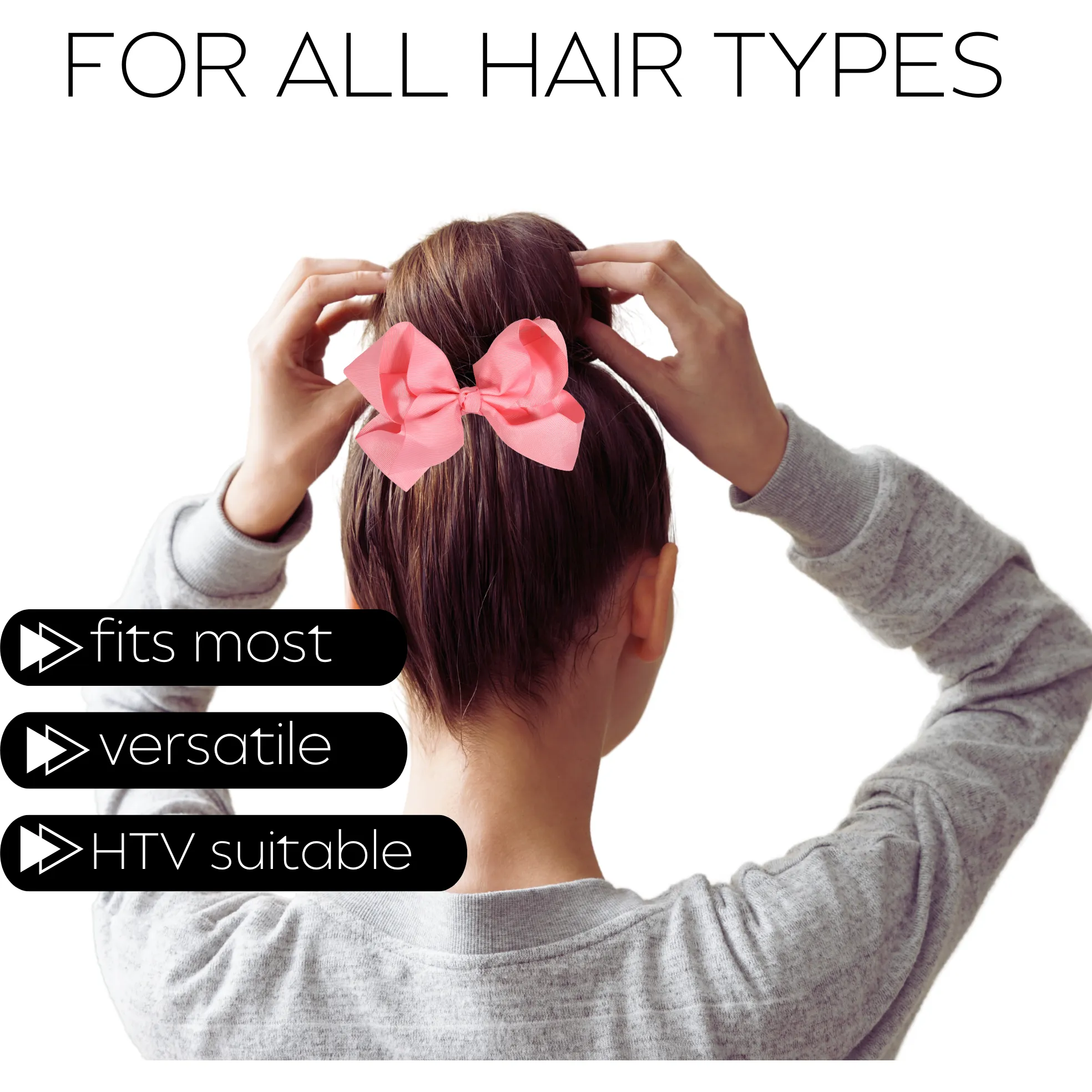 Light Pink Classic Hair Bow