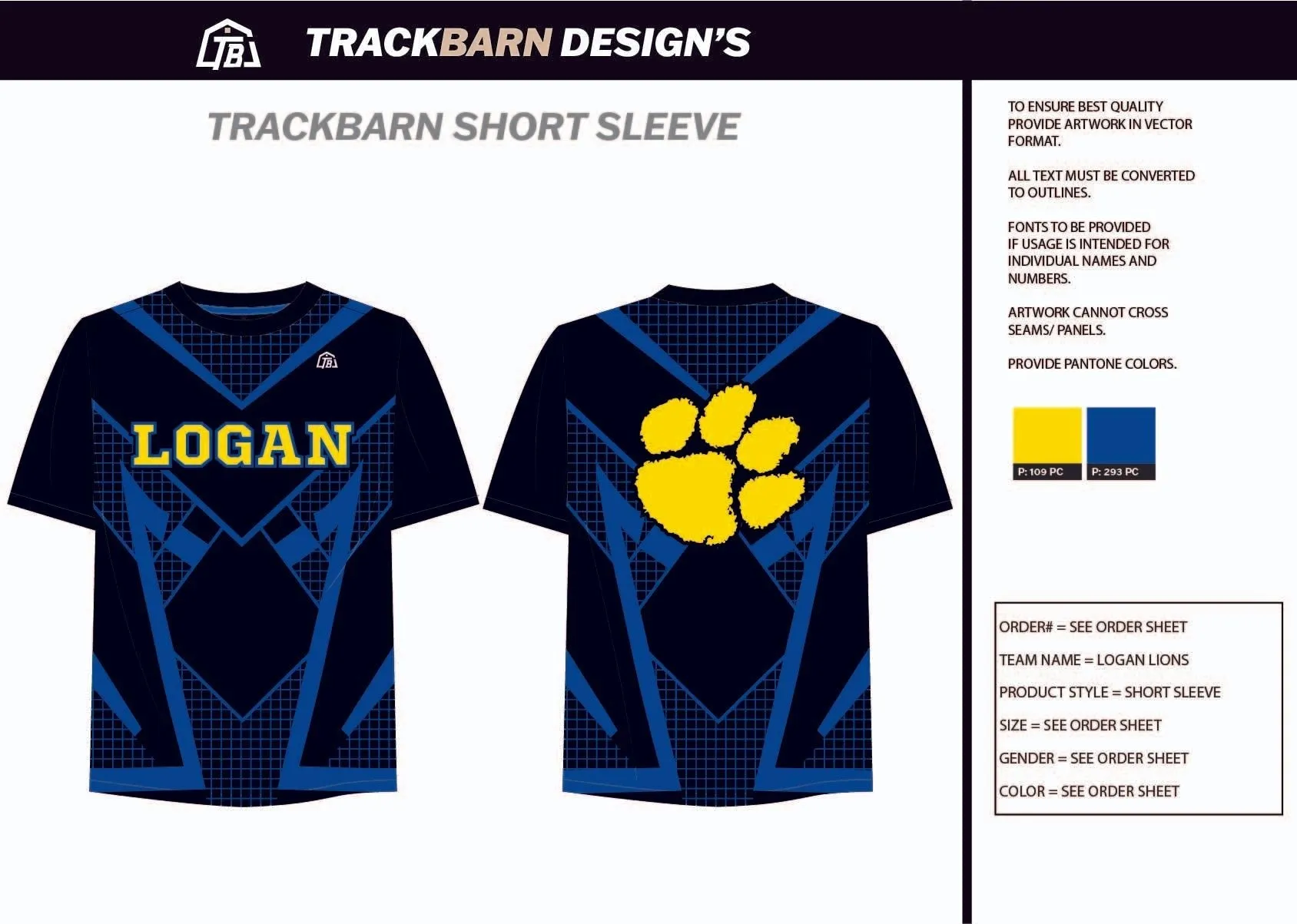 Logan-Lions-XC Womens Stretch Light Training Tee