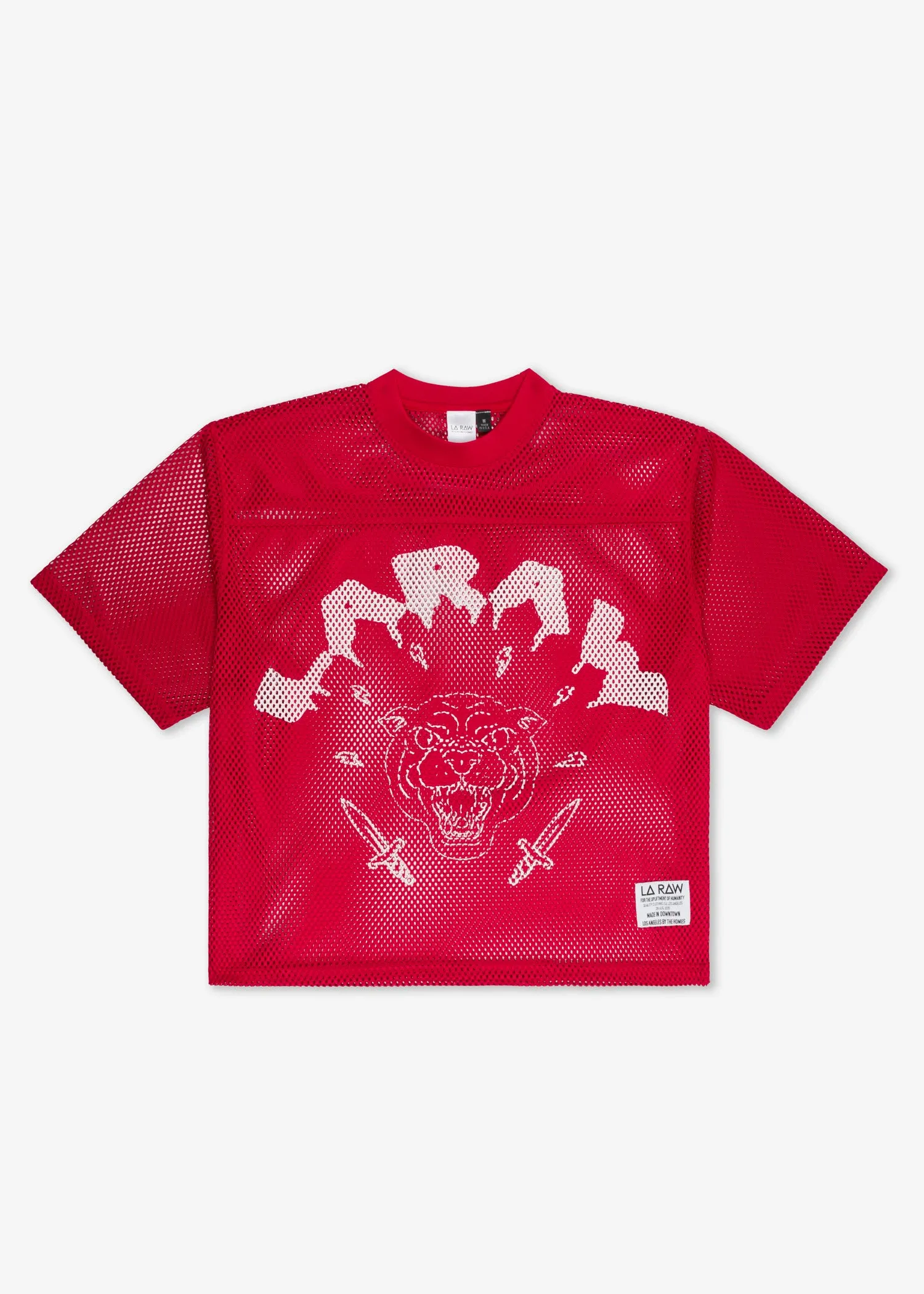 LOGO MESH JERSEY RED