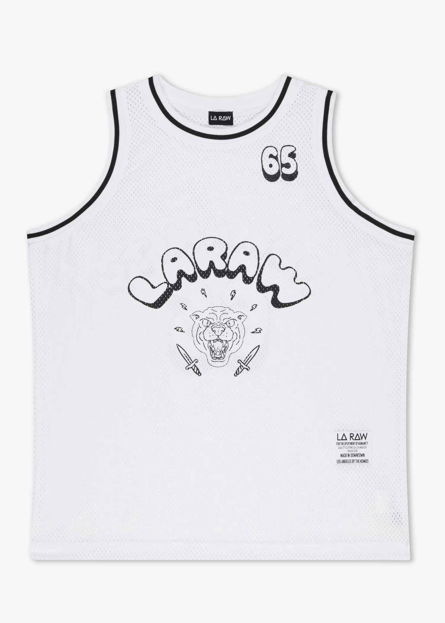 LOGO MESH JERSEY WHITE