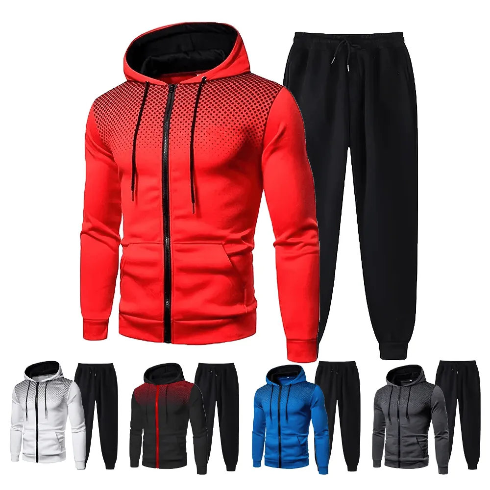 Men's Athletic Tracksuit Set Zippered - SF2039