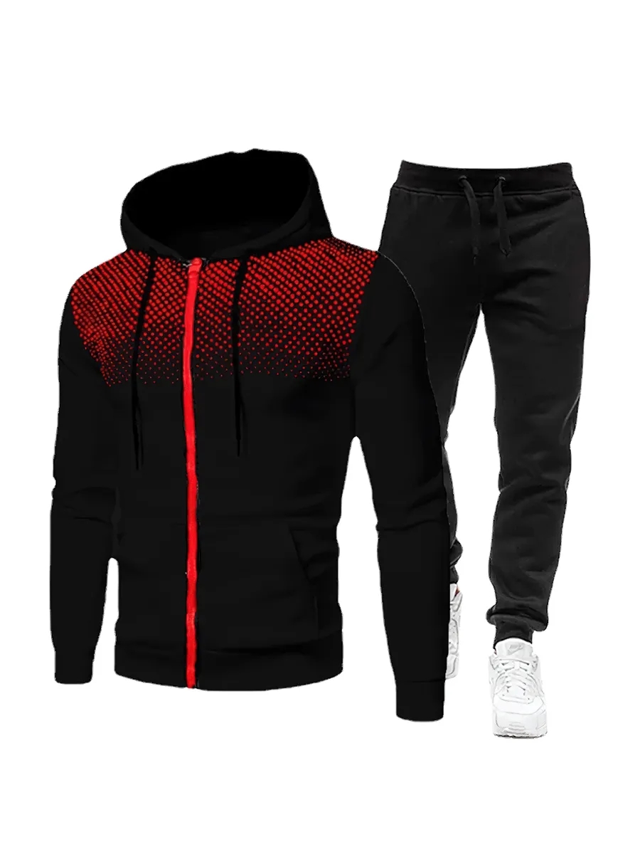 Men's Athletic Tracksuit Set Zippered - SF2039