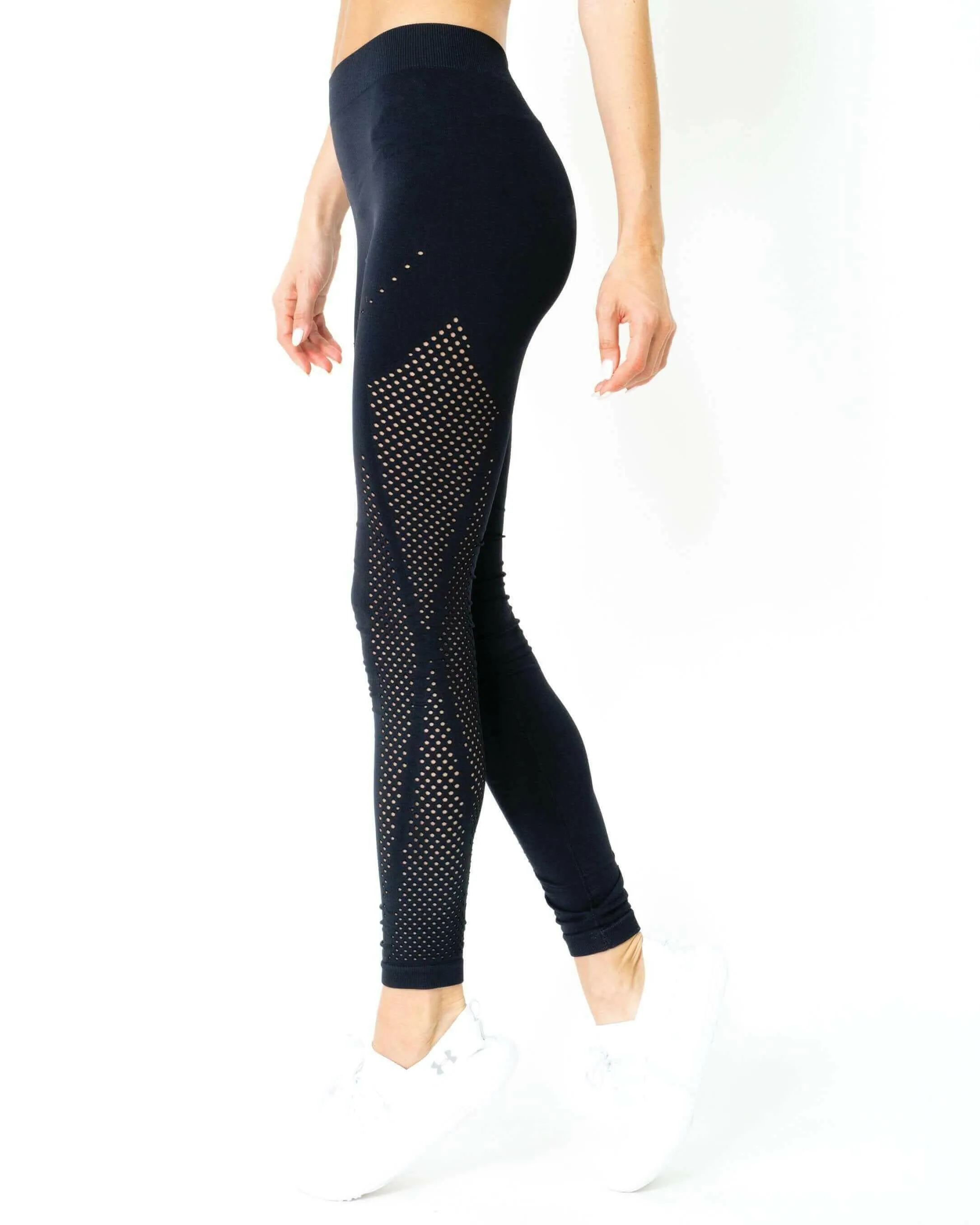 Milano Seamless Legging - Black [MADE IN ITALY]