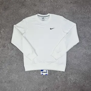 Nike Club Fleece Crew White