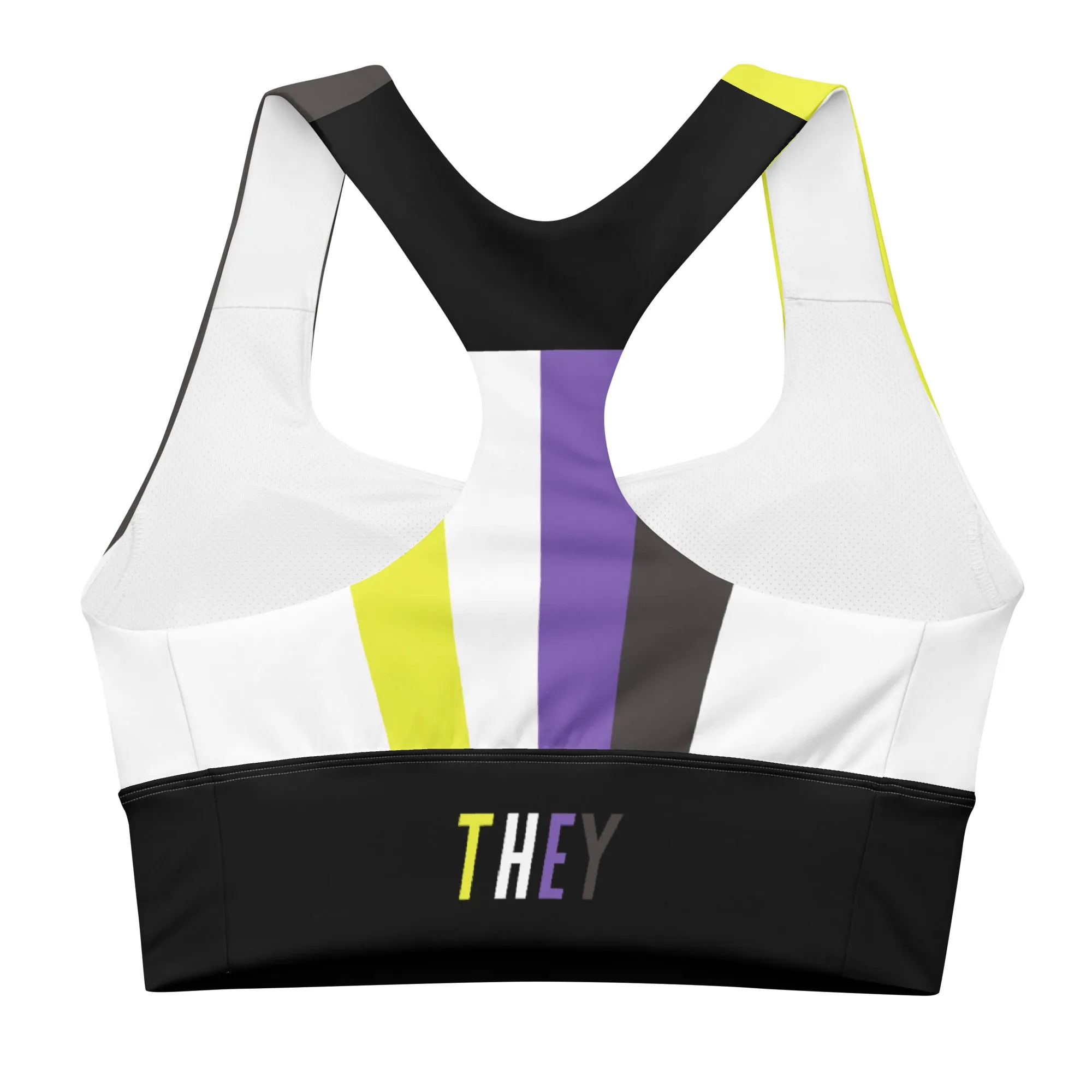 NonBinary Pride Flag Sports Bra