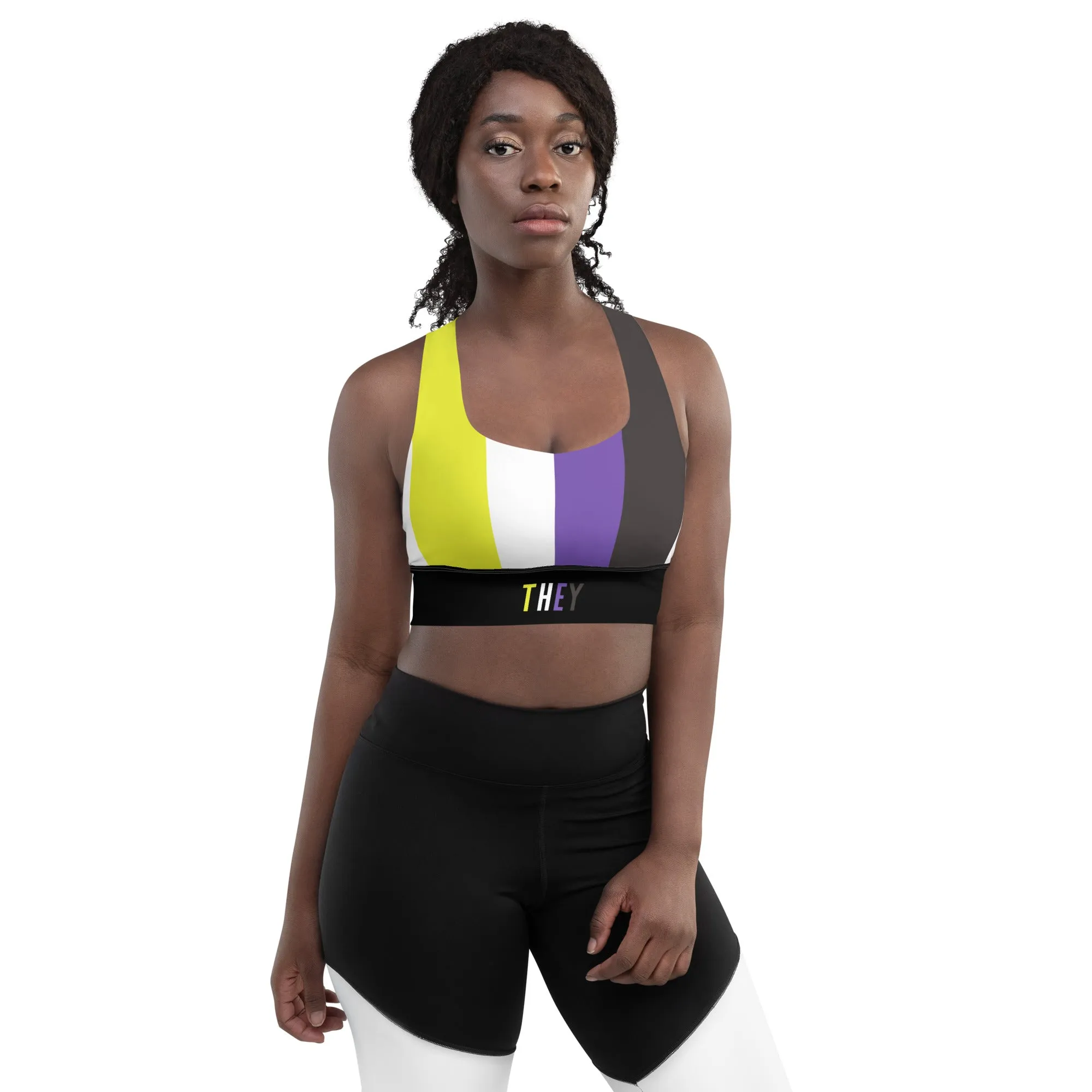 NonBinary Pride Flag Sports Bra