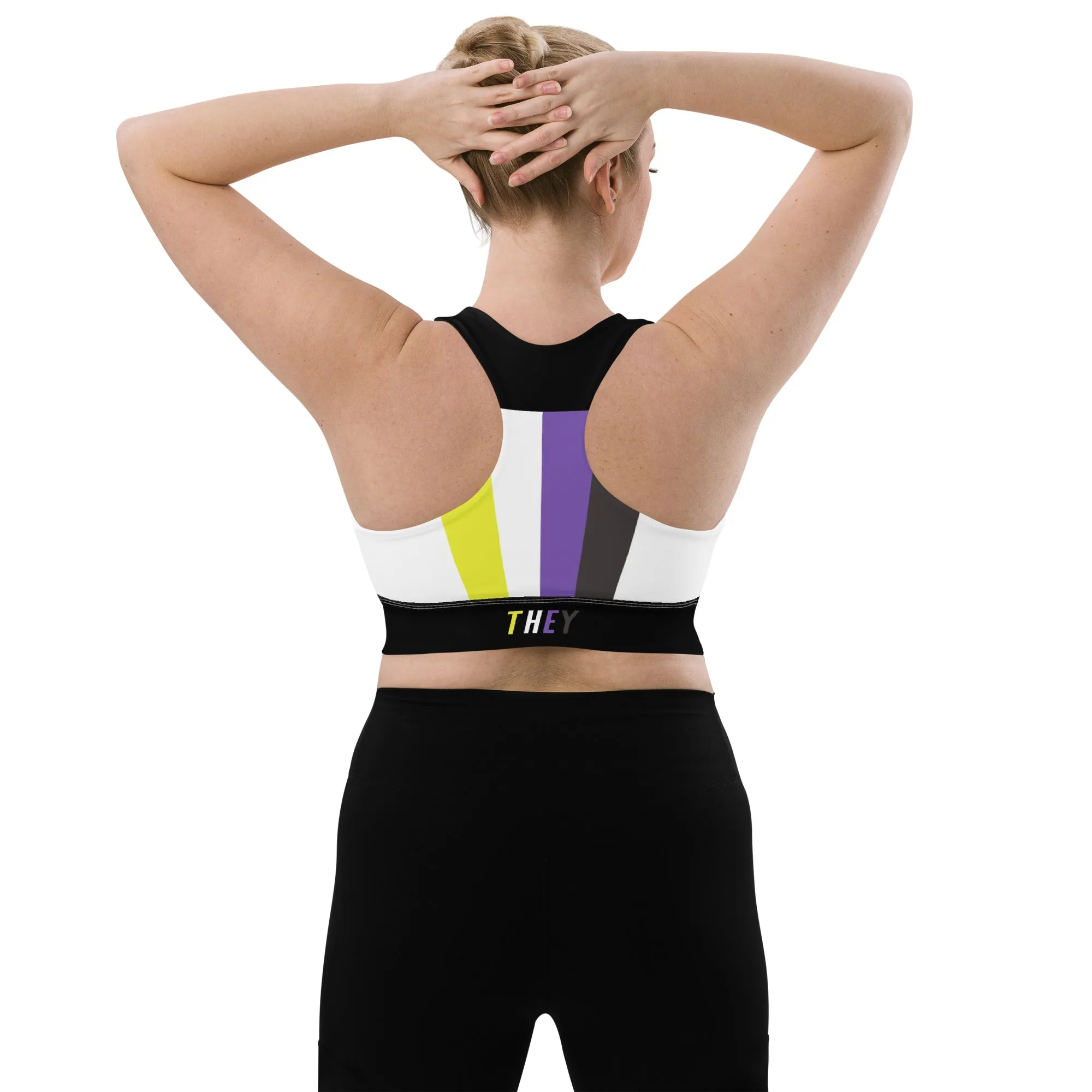 NonBinary Pride Flag Sports Bra