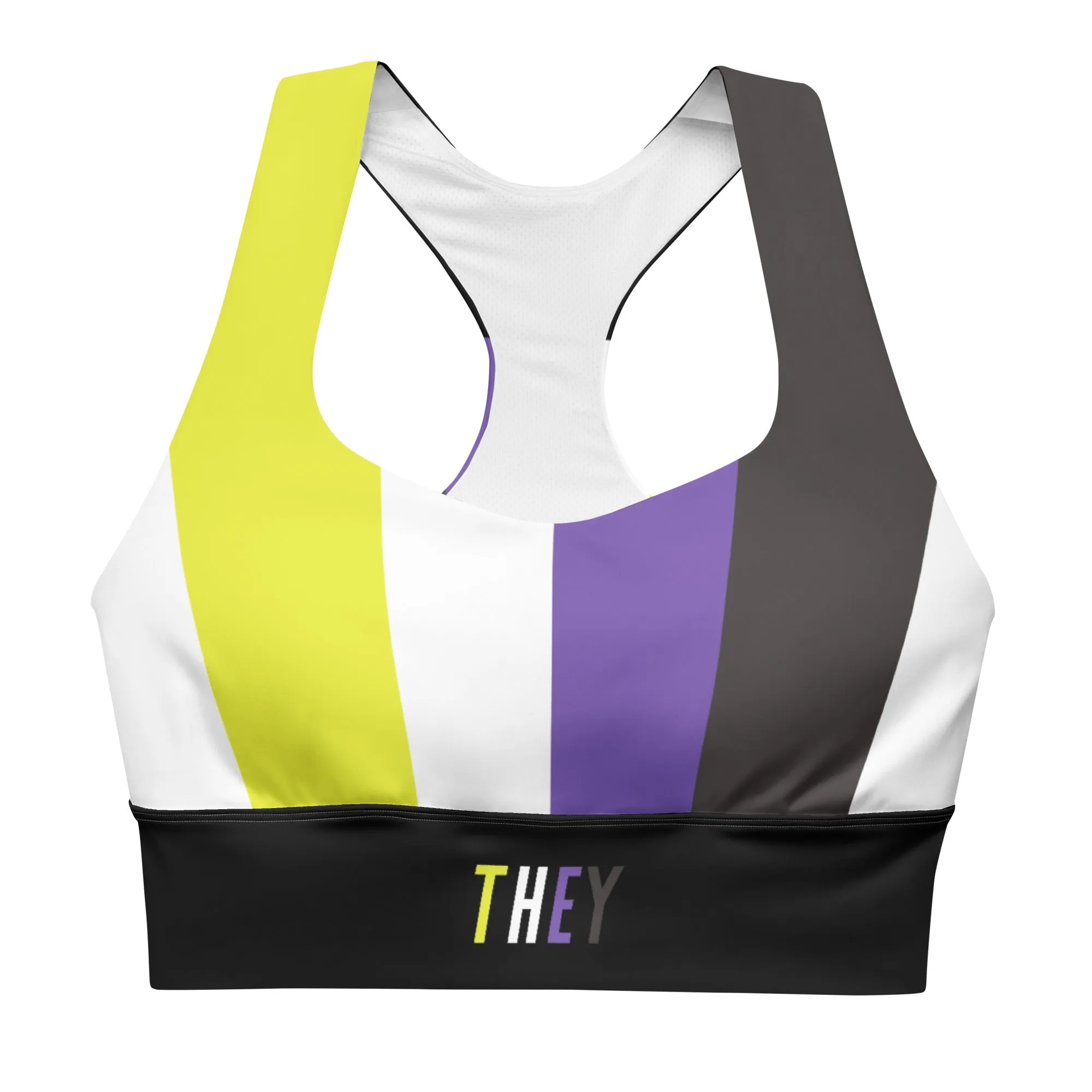 NonBinary Pride Flag Sports Bra