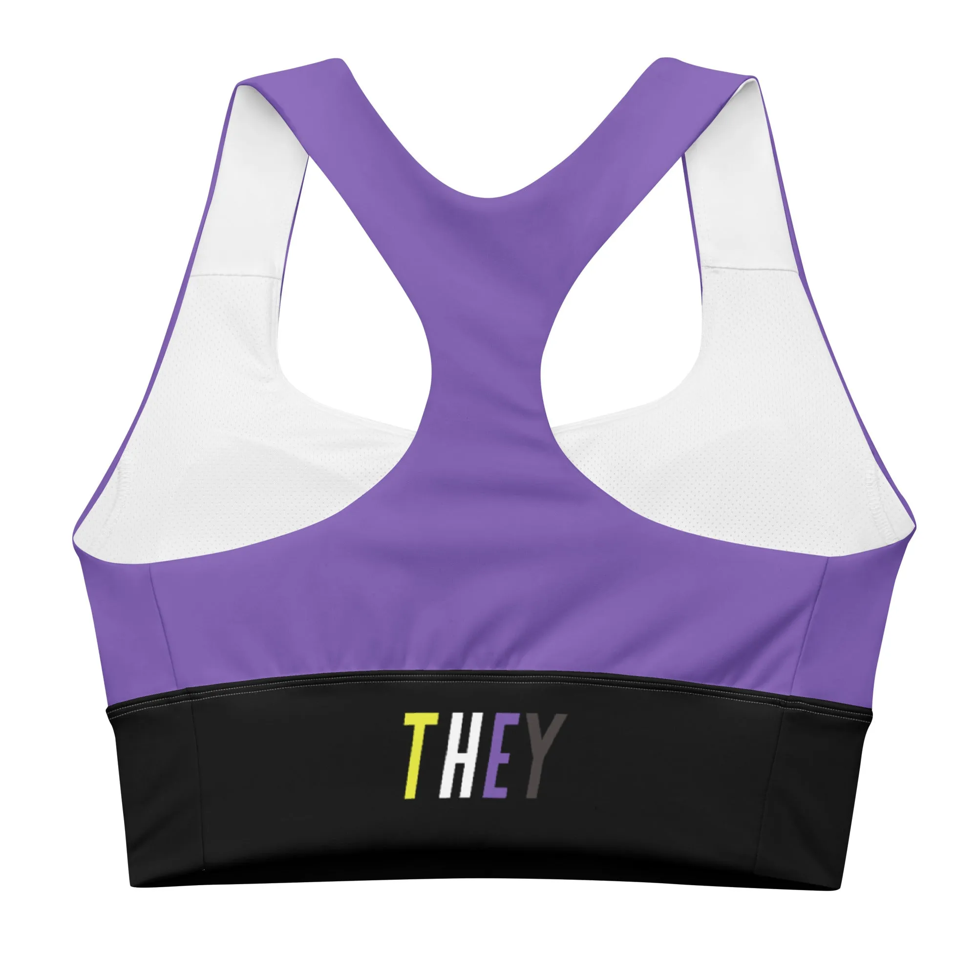 NonBinary Purple Pride Sports Bra