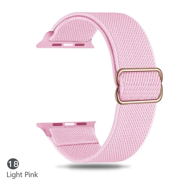 Nylon Strap For Apple Watch Band 44mm 45mm 41mm 40mm 38mm 42mm Accessories Pulseira Bracelet Iwatch Series 7 Se 6 5 4 3 - Watchbands