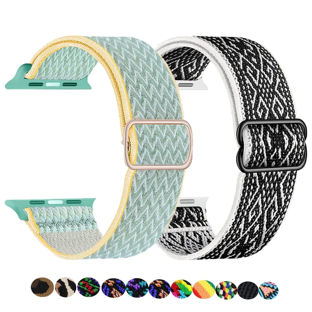 Nylon Strap For Apple Watch Band 44mm 45mm 41mm 40mm 38mm 42mm Accessories Pulseira Bracelet Iwatch Series 7 Se 6 5 4 3 - Watchbands