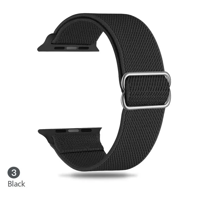 Nylon Strap For Apple Watch Band 44mm 45mm 41mm 40mm 38mm 42mm Accessories Pulseira Bracelet Iwatch Series 7 Se 6 5 4 3 - Watchbands