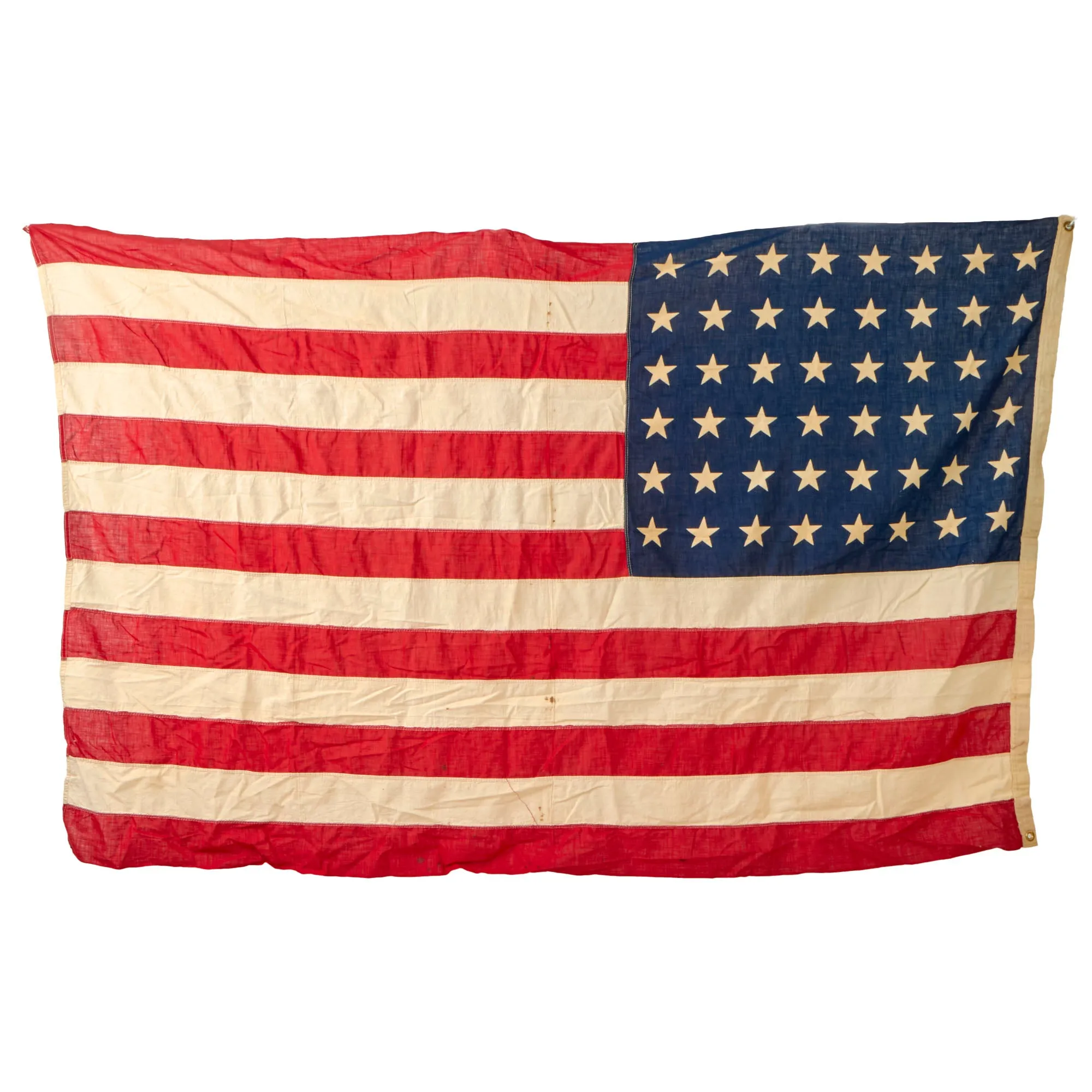 Original U.S. WWII 48 Star Flag with Brass Eyelets - 44 x 72”