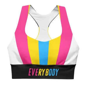 Pansexual Pride Flag Sports Bra