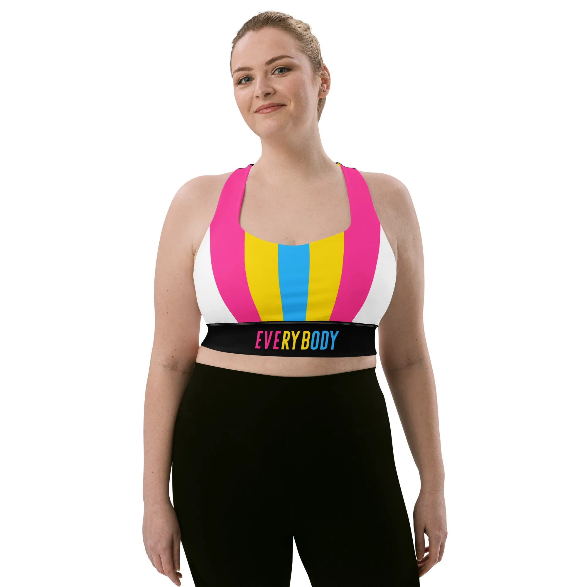 Pansexual Pride Flag Sports Bra