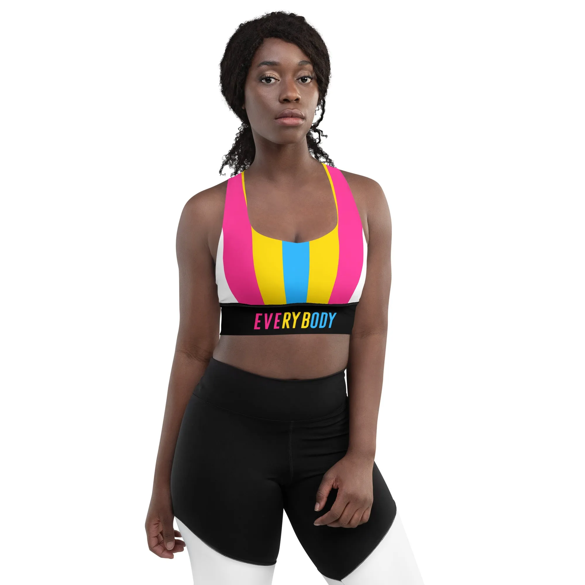 Pansexual Pride Flag Sports Bra