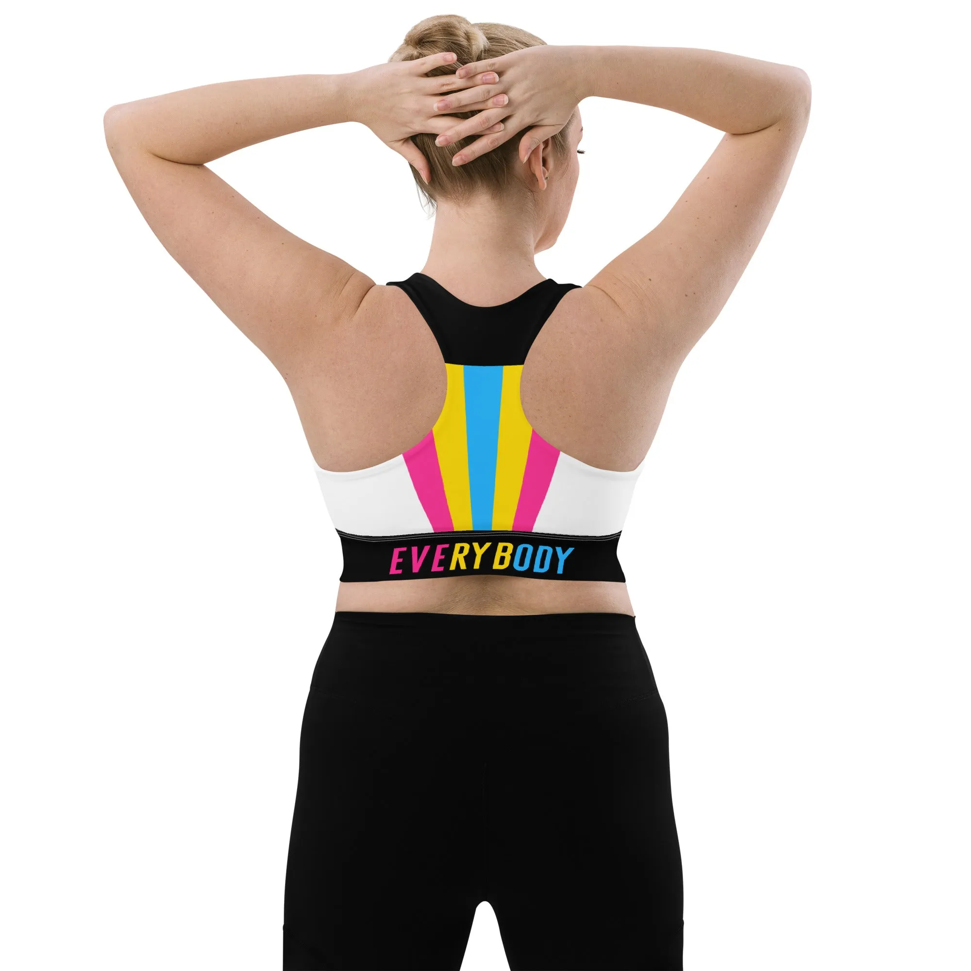 Pansexual Pride Flag Sports Bra