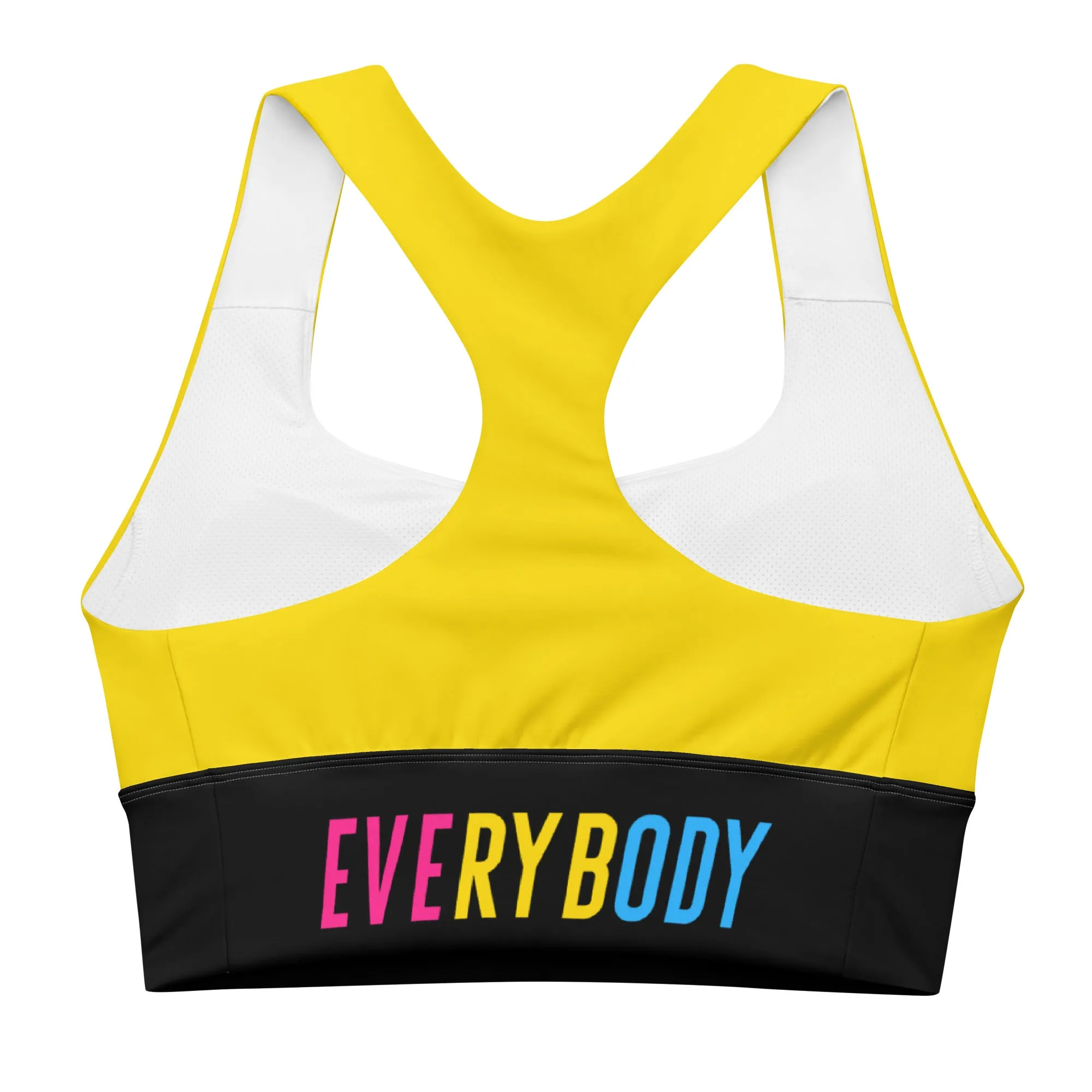 Pansexual Pride Yellow Sports Bra