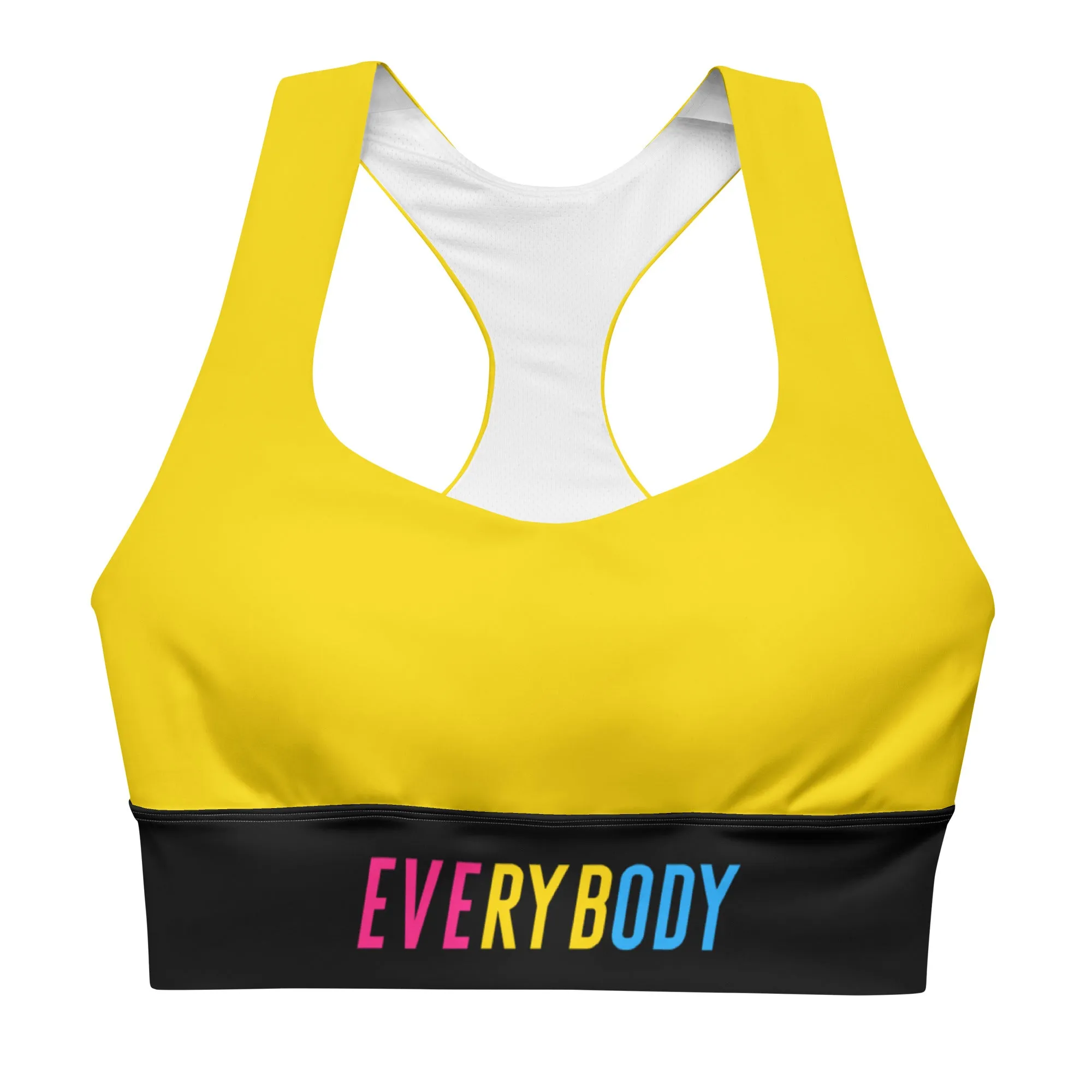 Pansexual Pride Yellow Sports Bra