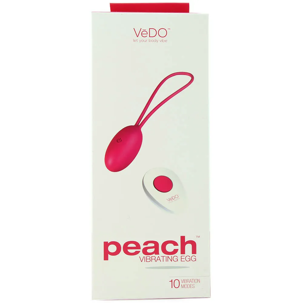 Peach Remote Vibrating Egg in Foxy Pink