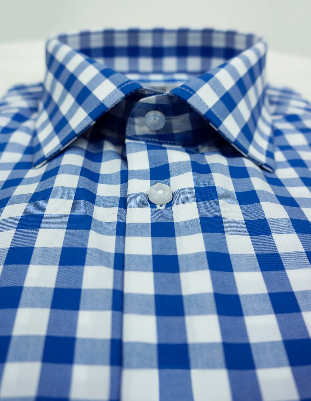 "Kirby" - Blue & White Check: NO SWEAT