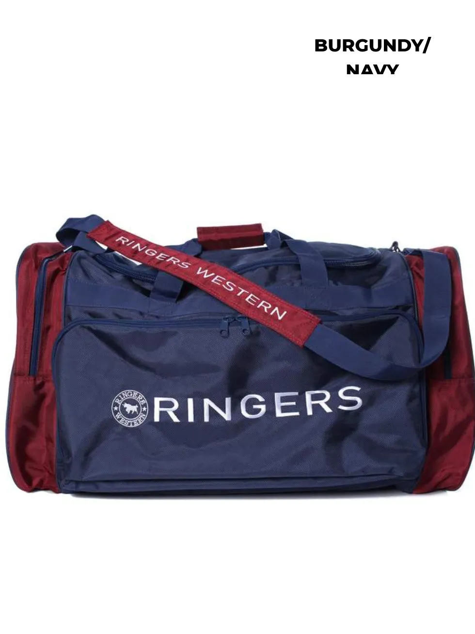 RINGERS WESTERN - COOLABAH SPORTS BAG - BURGUNDY/NAVY