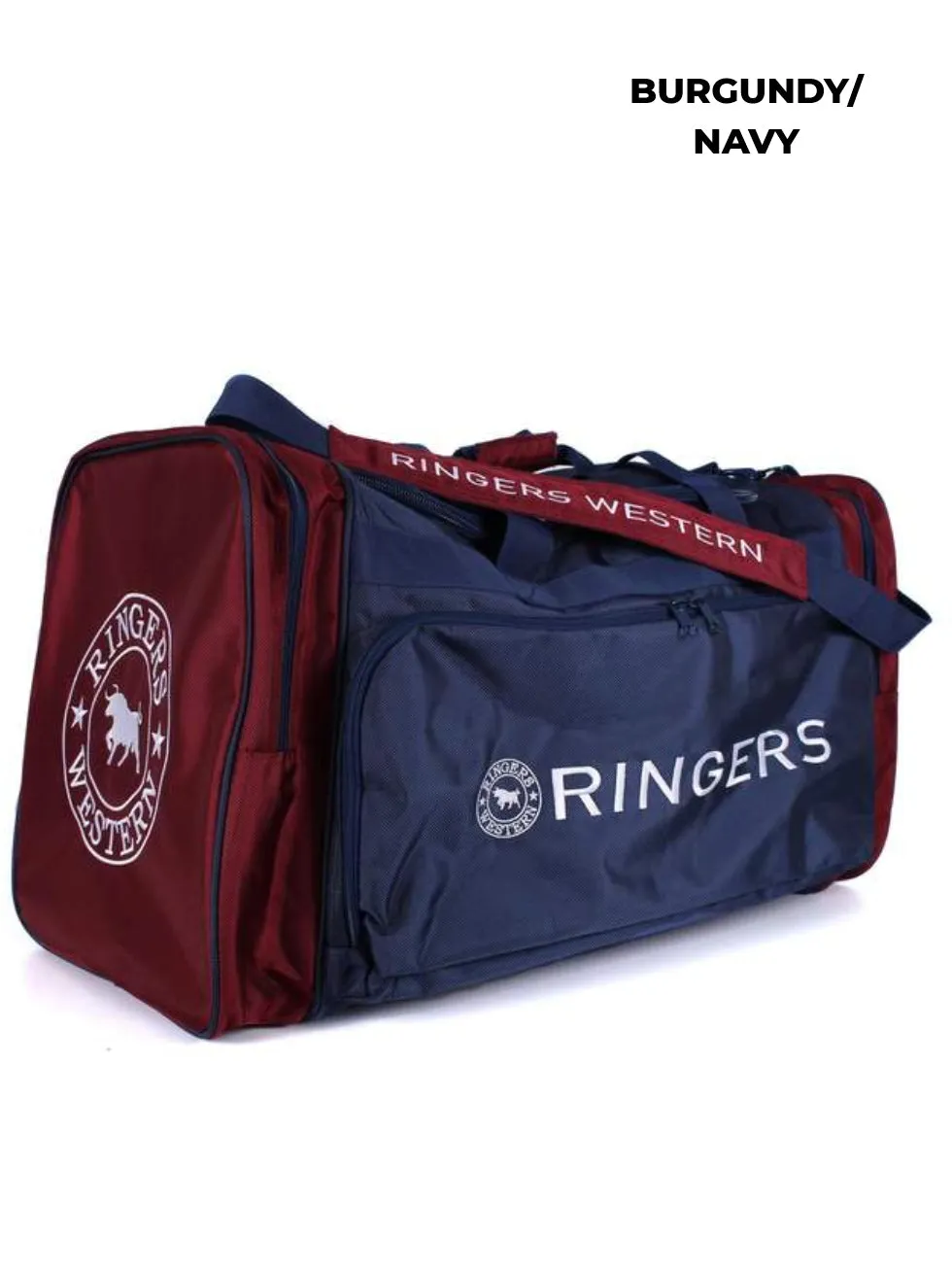 RINGERS WESTERN - COOLABAH SPORTS BAG - BURGUNDY/NAVY