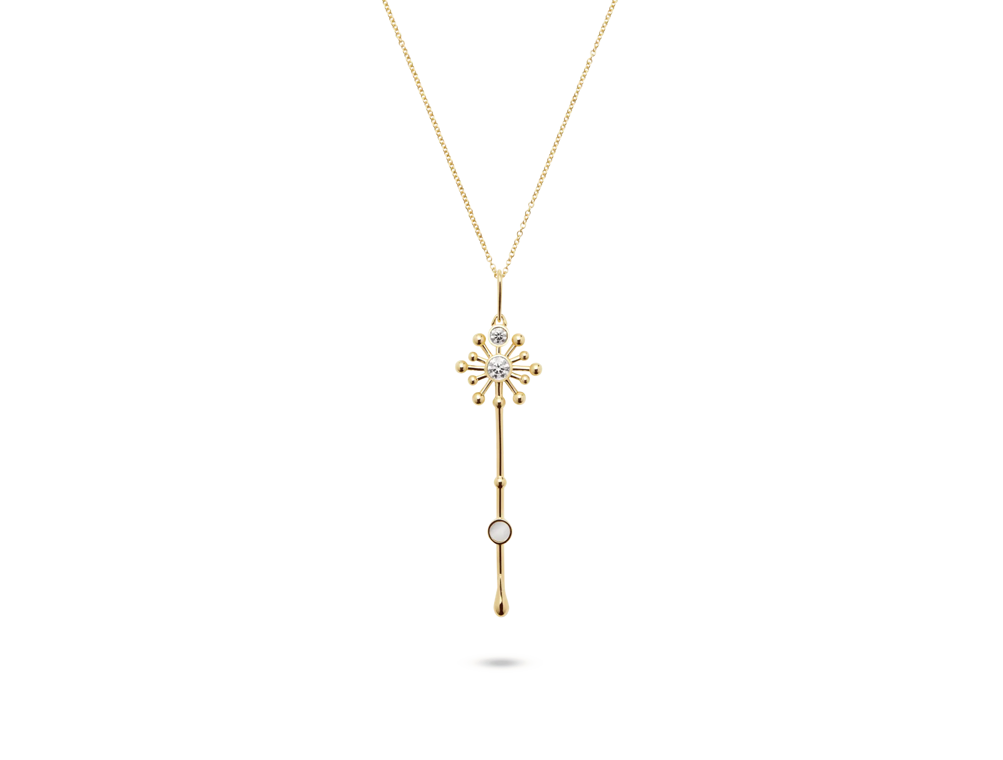 Roseate x Lightbox Lab-Grown Diamond ⅓ct. Light Wand Pendant | White