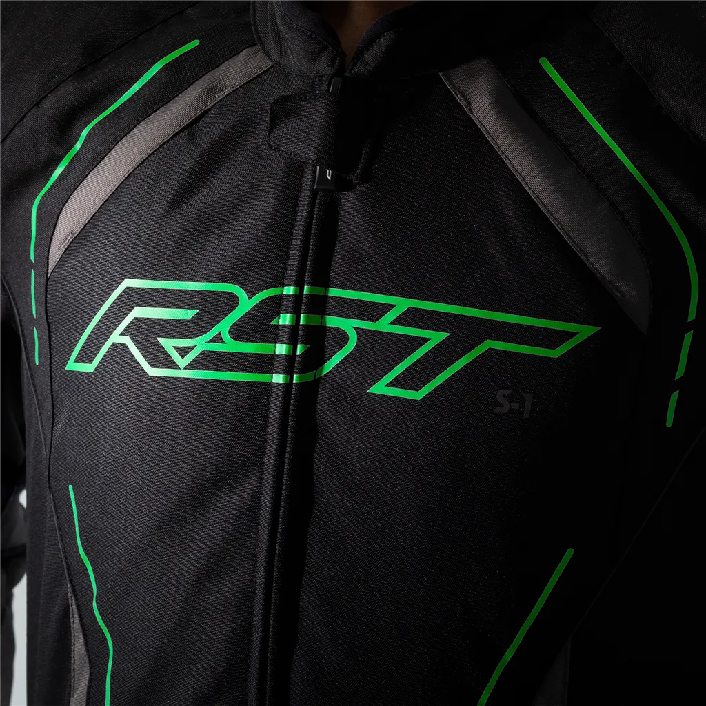 Rst S1 Ce Mens Textile Jacket Neon Green