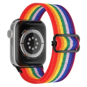 Scrunchie Strap for Apple watch Ultra 49mm band 45mm 44/40mm 41mm Adjustable Nylon solo Loop bracelet iWatch serie 4 5 se 6 7 8 9