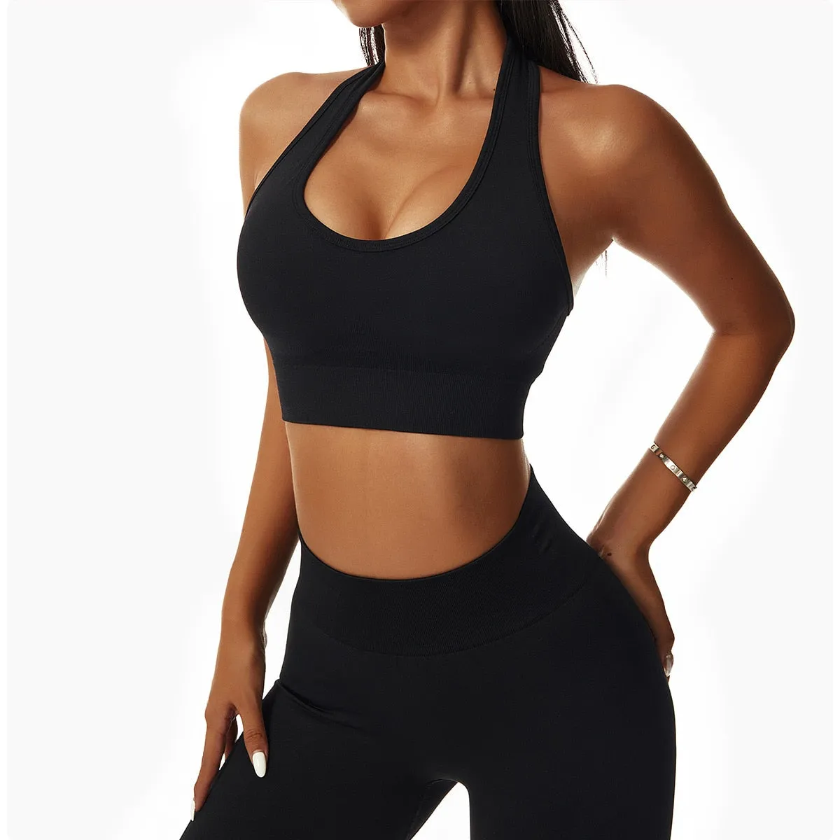 Seamless Women Sportswear Yoga Sets Workout Sports Bra Gym Clothing High Waist Legging Fitness Women Tracksuit Athletic Outfits