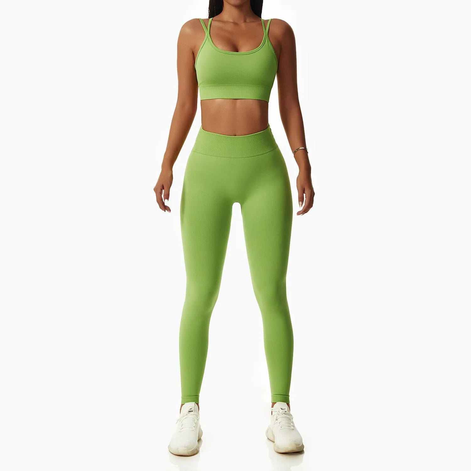 Seamless Women Sportswear Yoga Sets Workout Sports Bra Gym Clothing High Waist Legging Fitness Women Tracksuit Athletic Outfits