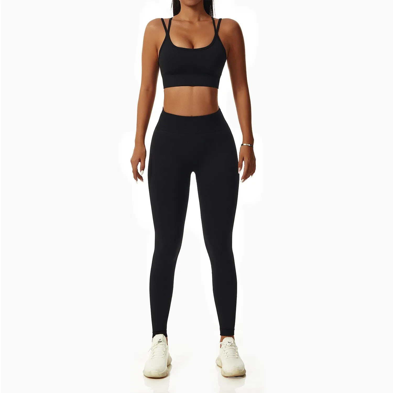 Seamless Women Sportswear Yoga Sets Workout Sports Bra Gym Clothing High Waist Legging Fitness Women Tracksuit Athletic Outfits