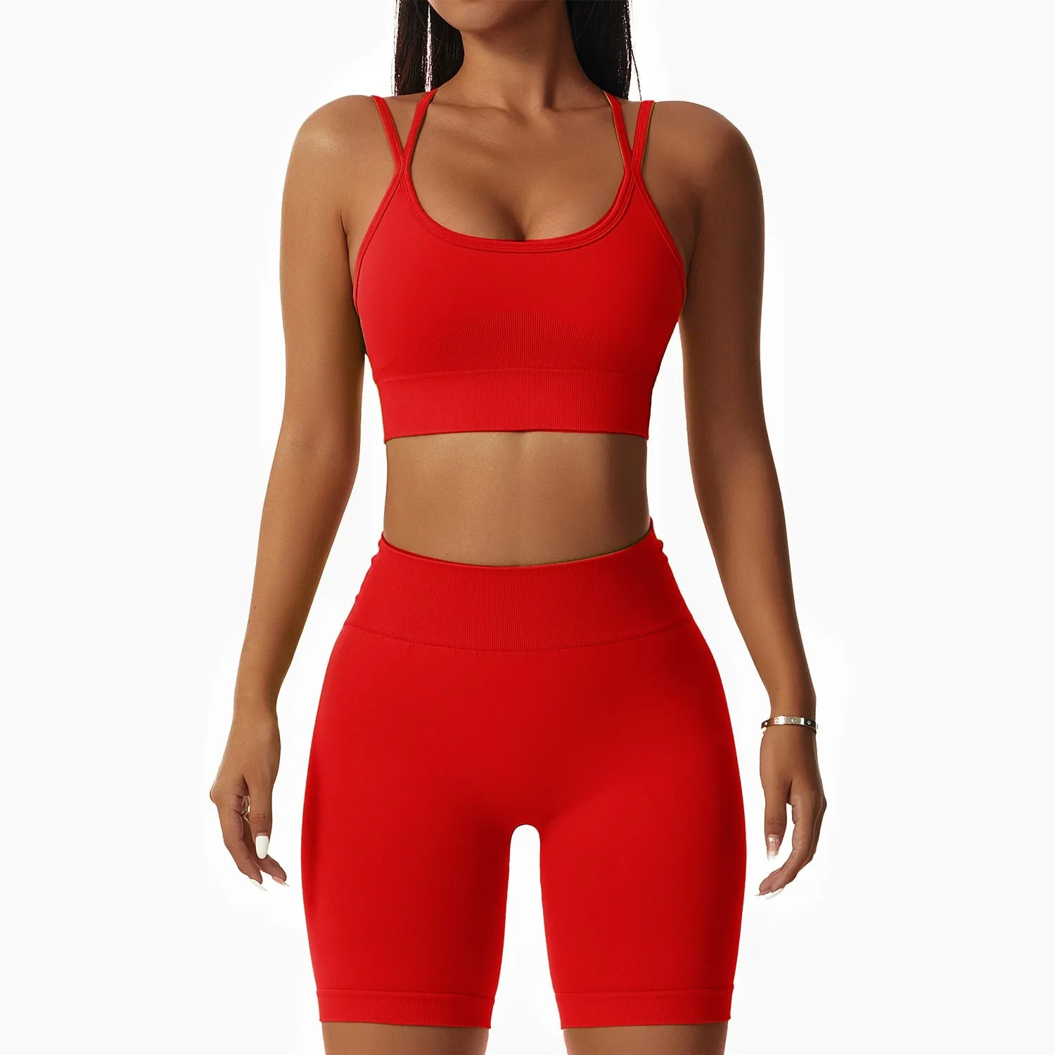 Seamless Women Sportswear Yoga Sets Workout Sports Bra Gym Clothing High Waist Legging Fitness Women Tracksuit Athletic Outfits